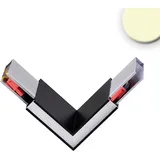 ISOLED Eckverbinder 90° für Hängeleuchte Linear Up+Down, 3W, schwarz, warmweiß