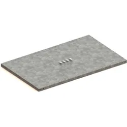 Meta Zusatzboden CLIP 230 1300 x 800 mm verzinkt + 4 Fachbodenträger