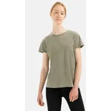 CAMEL ACTIVE Kurzarm T-Shirt aus Organic Cotton in Hellkhaki | Gr.: XL