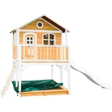 Axi Spielhaus Marc braun/weiß mit Rutsche weiß (A030.042.91)