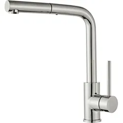 Küchenarmatur WELLTIME "Silbergras", silber (poliert), B:4,4cm H:33cm T:23,5cm, Edelstahl, Armaturen, in verschiedenen Farben
