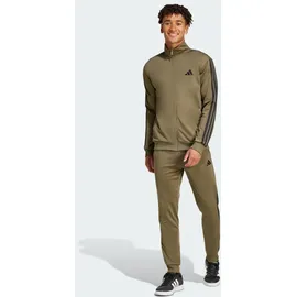 adidas Sportswear Basic 3-Streifen Tricot Trainingsanzug Olive Strata XL
