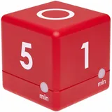 TFA Digitaler Cube Timer Kurzzeitmesser 6 x 6 x 6 cm rot