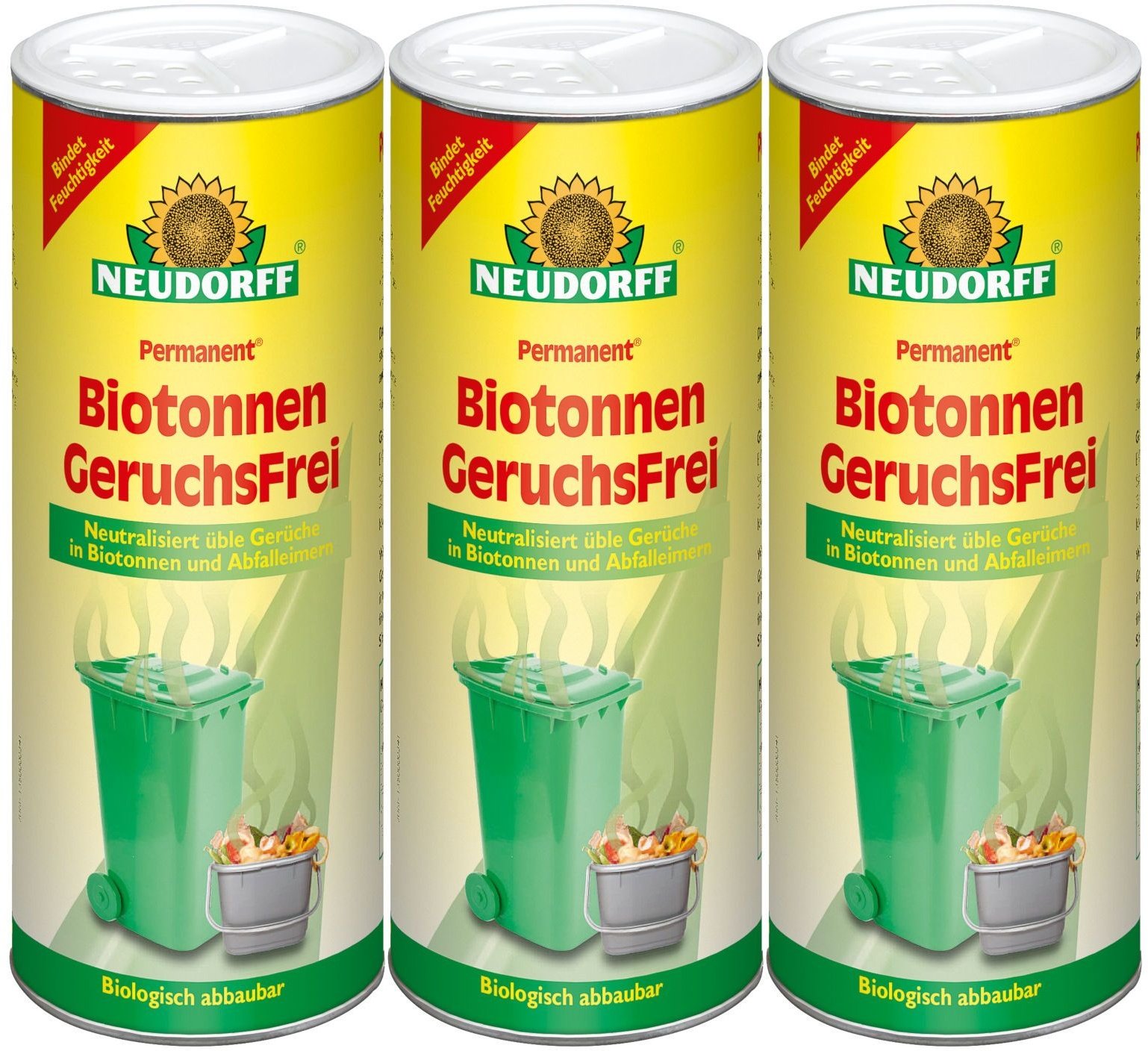 Neudorff Permanent Biotonnen GeruchsFrei 3x500 g