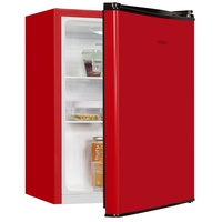 Exquisit Mini Kühlschrank KB60-V-090E rot | 52 l Nutzinhalt | Rot