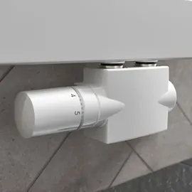 HSK Universal Ventilhahnblock mit Thermostatkopf Weiß
