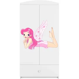 raumhirsch furniture Kinderkleiderschrank 90 x 175 x 52 cm Holzwerkstoff weiß