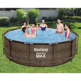 BESTWAY Steel Pro MAX Swimming Pool-Set Deluxe Series Rund 366x100 cm