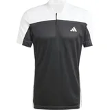 Adidas Tennis HEAT.RDY Pro FreeLift Henley Poloshirt Black / White XL