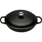 Le Creuset Signature Gourmet-Profitopf mit schwarzer Innenemaille 30 cm schwarz