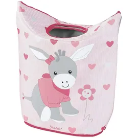 Sterntaler Wäschekorb Emmi Girl Wäschefresser, Rosa/Grau, 71 x 58 cm