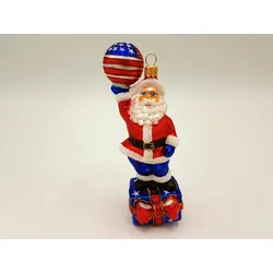 HANCO Weihnachtsmann Weihnachtsmann auf Paket - 1 STÜCK - EINZELARTIKEL (WUNSCHMENGE WÄHLEN)