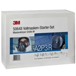 3M Atemschutz Vollmaske, A2P3 R Filter 50649 , 1 Karton = 2 Sets, Größe L