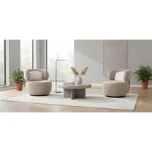xlmoebel Elegantes beige Holz-Textil Bett mit Matratze für modernes