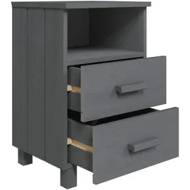 vidaXL Nachtschrank Hamar 40 x 35 x 62 cm Dunkelgrau