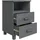 vidaXL Nachtschrank Hamar 40 x 35 x 62 cm Dunkelgrau