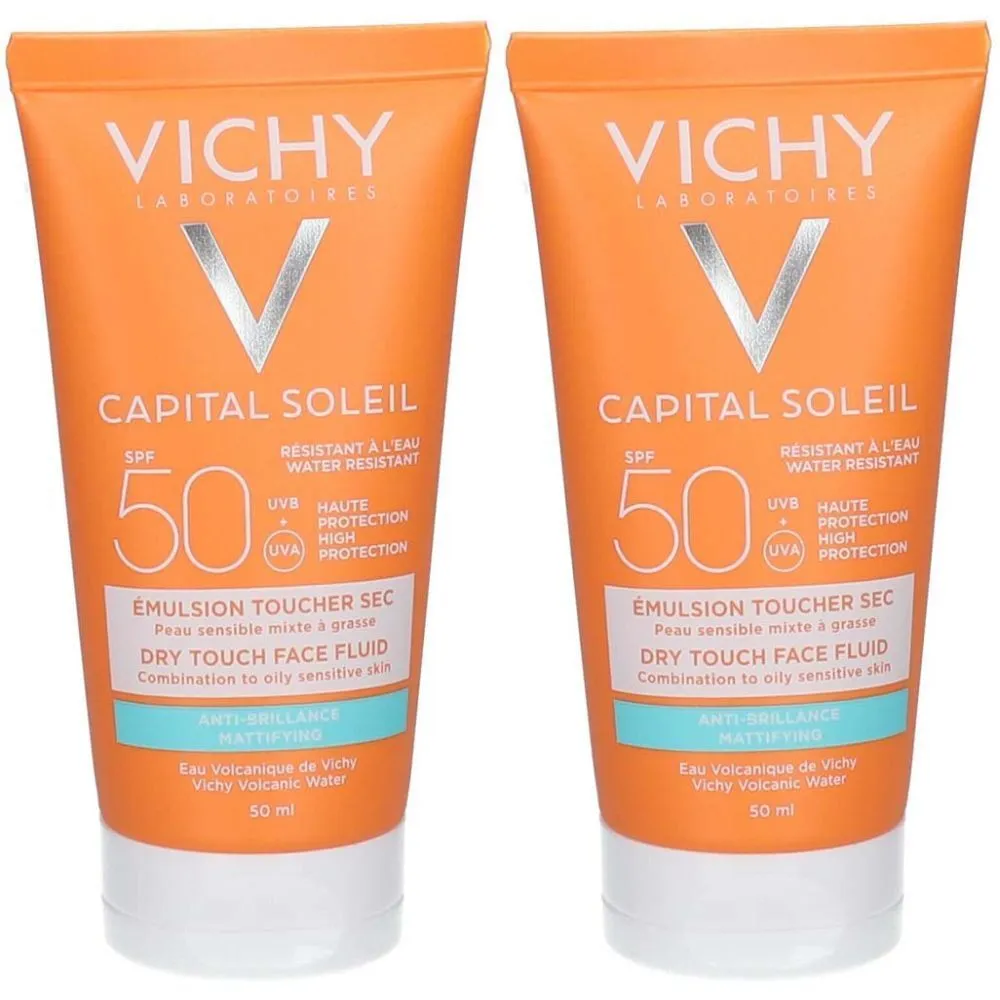 Vichy Capital Soleil Trocken berührende Emulsion Spf50 Tube 50ml