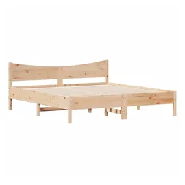 vidaXL Massivholzbett 180 x 200 cm Braun