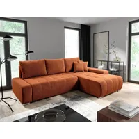 Fun Möbel Ecksofa Sofa mit Schlaffunktion VOGAR Stoff Poso