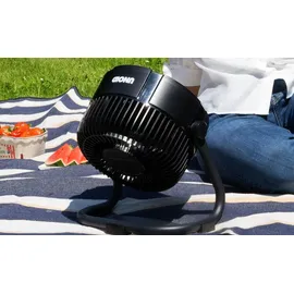 Unold Akkuventilator Outdoor Ø18,5 cm 10W inkl. Licht schwarz