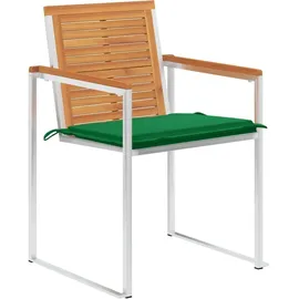 vidaXL Gartenstuhl 8 St. mit Kissen 8 x 8 x 8 cm grün