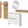 Möbel Kraft Drive Garderobenkombination 236x197x32 cm weiß