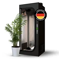 Green Nebula Growzelt 80x80x180 cm | Grow Tent reflektierendes Mylar 1680D Oxford Stoff | Grow Box für Indoor Anbau | Pflanzenzelt lichtdicht, wasserdicht, stabil