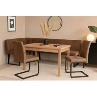 Moebel-direkt-online möbel direkt online 4tlg. Eckbankgruppe Schenkelmaß 190x150 cm
