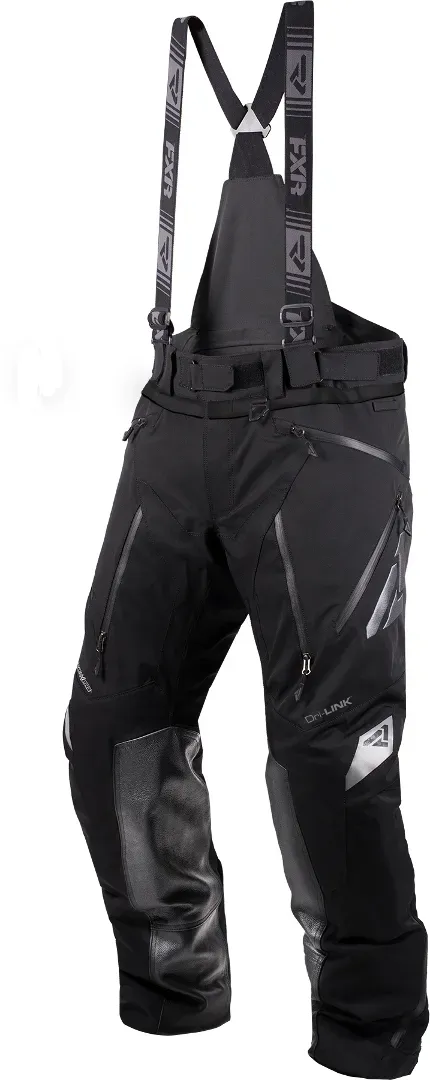 FXR Renegade SX Pro Latzhose, schwarz-grau, Größe 2XL für Männer
