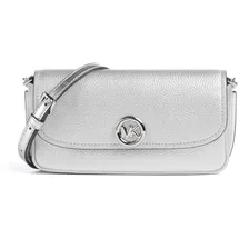 Michael Kors Nolita Small Umhängetasche Leder Silber