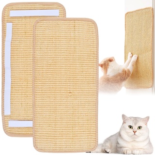 2 Stück Sisal Teppich Katzen Kratzteppich,50×25 cm Sisal Kratzteppich für Hauskatzen, die Krallen Schleifen für Schützt Teppiche und Sofas
