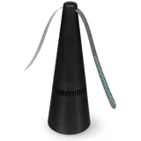 Perel Fliegenwedler, Fliegenabwehr für den Tisch oder zum Aufhängen, Insekten Vertreiber, Fliegenventilator, Ventilator gegen Wespen elektrisch, rotierende Propeller, 35 m2, schwarz