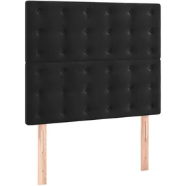 vidaXL Boxspringbett 100 x 200 cm Schwarz