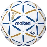Molten D60 Pro harzfreier Handball für Hallen mit Harzverbot weiß/blau/gold 3