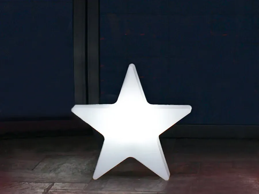 Leuchte Shining Star 8 seasons design Polyethylen weiß, Designer 8 seasons design GmbH, 36x38x10 cm