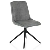 M-Wave Polsterstuhl Tarviso I Polyester grau drehbar