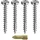 vasalat Spax Holzschrauben-set Vollgewinde | 4 Größen: 3x15; 3x20; 3x25; 3x30 Wirrox Silber