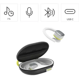 Hama Spirit Athletics True Wireless, Ohrbügel, Weiß/Gelb