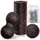 kisvic Faszienball und Klein Faszienrolle, Massageball Set Relieve Stress and Relax Tight Muscles, Duoball für Wirbelsäule Fuß Nacken und Rücken (Rot)