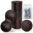 kisvic Faszienball und Klein Faszienrolle, Massageball Set Relieve Stress and Relax Tight Muscles, Duoball für Wirbelsäule Fuß Nacken und Rücken (Rot)