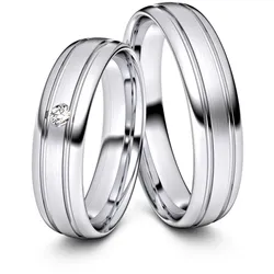 Trauringe Wesel 333er Weiflgold - 0075