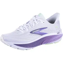 Brooks Ghost 18 Damen Weiß/Purple Hebe/Green 39