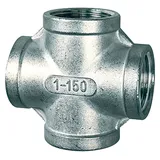 Riegler Kreuzverteiler, 4 x innen, Rp 3/4, Edelstahl 1.4408