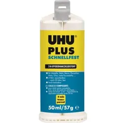 2Komponentenkleber 57g Kartusche UHU plus schnellfest UHU