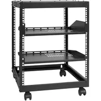 Vevor 12U-Server-Rack mit offenem Rahmen 15-40" verstellbare Tiefe freistehender/wandmontierter