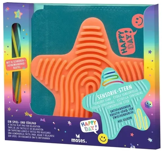 Moses Happy Day Sensorik-Stern mit Silikonschnüren