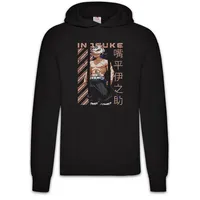 Urban Backwoods Hoodie Inosuke Warrior Herren Hoodie Demon Kamado Nezuko Anime Slayer Zenitsu (1-tlg) Tanjiro Hashibira Muzan Kibutsuji schwarz M