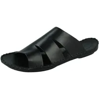 Hush Puppies Bellerin Morocco Schwarze Ledersandalen Mit Gepolsterter Sohle