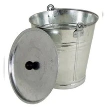 Buri Putzeimer Zinkeimer 12L Silber