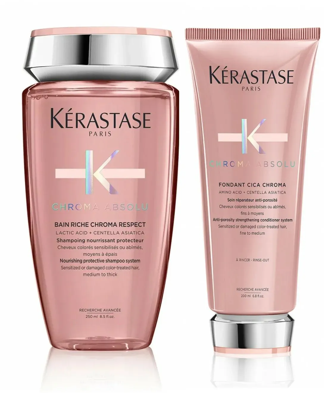 Kérastase Chroma Absolu Pflegeset (Shampoo Riche Chroma Respect & Fondant Cica Chroma)